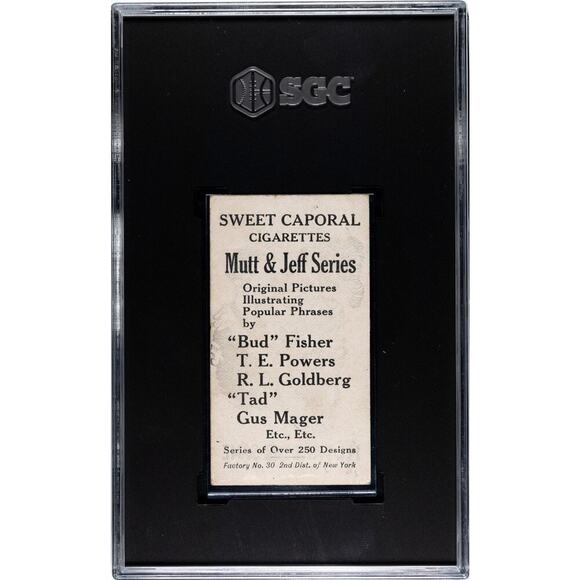 1906-11 Sweet Caporal Mutt & Jeff Series Type 1 I’ll Take the Same 6 SGC 4 VG EX - Picture 2 of 2